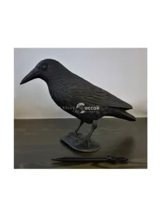   Madárriasztó Holló Formájú Műanyag Dekoráció Kertbe és Erkélyre