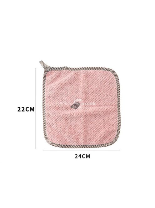 Rózsaszín mosható háztartási törlőkendő - újrafelhasználható és környezetbarát tisztítókendő