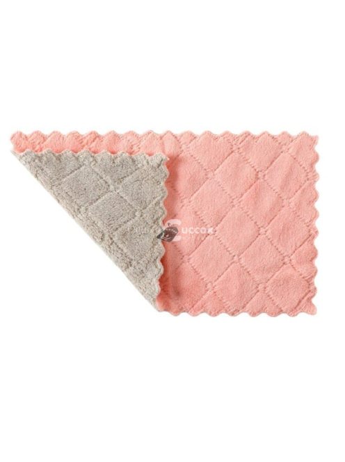 Rózsaszín mosható háztartási törlőkendő - újrafelhasználható és környezetbarát tisztítókendő