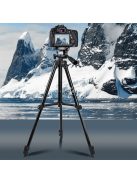 Bluetooth távirányítós tripod, 3 méretre állítható, fotózáshoz és videózáshoz