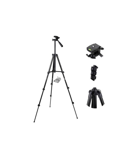 Bluetooth távirányítós tripod, 3 méretre állítható, fotózáshoz és videózáshoz