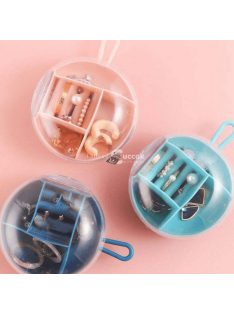   Hordozható műanyag ékszerdoboz utazáshoz és tároláshoz