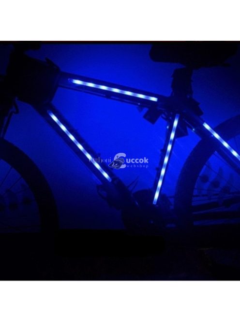 Bicikli vázra szerelhető LED biztonsági világítás kerékpározáshoz