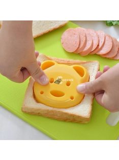Mackó alakú szendvicskészítő forma gyermekeknek