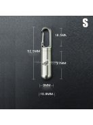 Vízálló titán piruladoboz gyógyszerbiztonsági tárolásra és utazáshoz