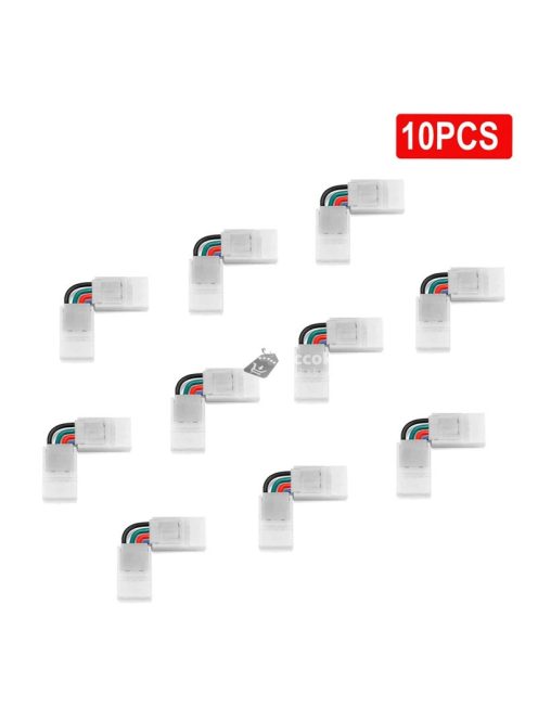 RGB LED szalag kapcsoló szett, többféle pin konfigurációval (2/3/4 pin, 8/10 mm) és 2 pin 8 mm opcióval