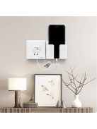 Falra szerelhető távirányító és telefontartó készlet, 4 darabos csomag