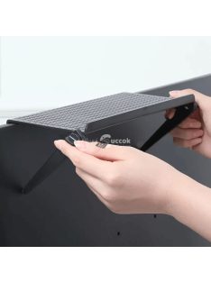   Állítható műanyag TV és monitor tartó polc, praktikus kijelző kiegészítő tárolófelület