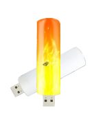 USB LED esti fény, lángcsóva hatású hangulatvilágítás