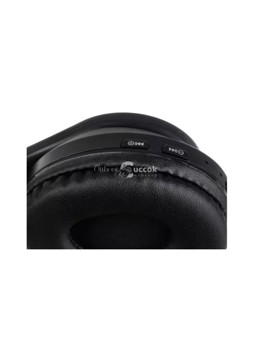 Cicafüles Bluetooth vezeték nélküli fejhallgató - fekete, divatos hangzásélményhez