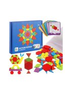 Oktatási puzzle - Geometriai figurák fejlesztő játék gyerekeknek