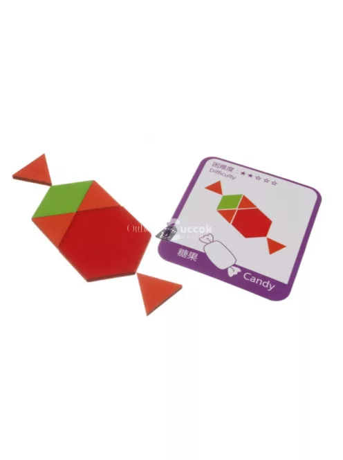 Oktatási puzzle - Geometriai figurák fejlesztő játék gyerekeknek