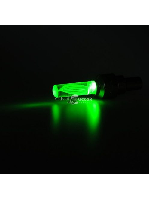 Világító bicikli szelepsapka, 2 db - éjszakai láthatóság növelésére