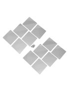 Öntapadós dekoratív tükör matrica fólia szett, 16 db