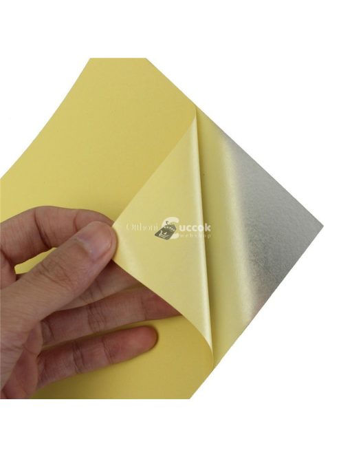 Öntapadós dekoratív tükör matrica fólia szett, 16 db