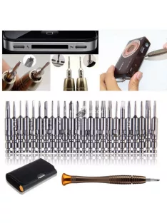   Precíziós csavarhúzó készlet 25 részes elektronikai és finommechanikai szereléshez