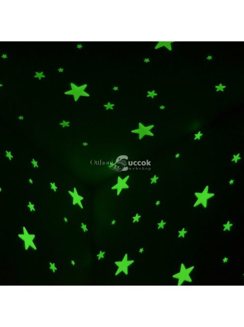 Gyerekszoba Dekoráció, Foszforeszkáló Világító Csillagok, 100 Darabos Készlet
