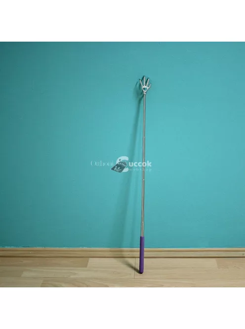 Teleszkópos, rozsdamentes acél hátvakaró ergonomikus kialakítással