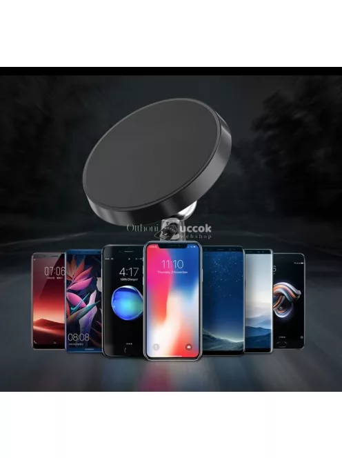 Exkluzív autós szellőzőbe helyezhető erős mágneses telefontartó kompatibilis okostelefonokhoz