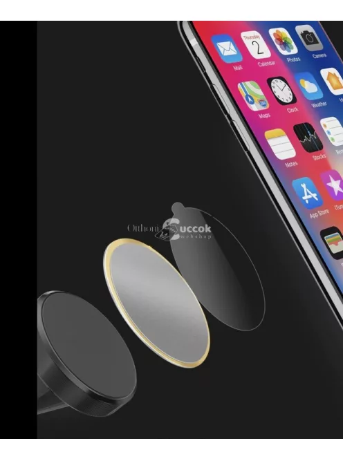 Exkluzív autós szellőzőbe helyezhető erős mágneses telefontartó kompatibilis okostelefonokhoz