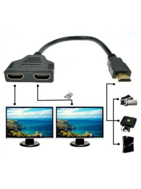 DUAL HDMI kábel HDMI elosztó - Ugyanaz a kép több kijelzőn