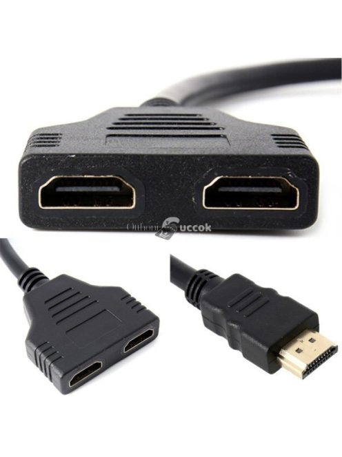 DUAL HDMI kábel HDMI elosztó - Ugyanaz a kép több kijelzőn