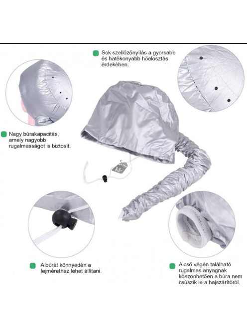 Univerzális hajszárító búra - Minden típusú hajformázáshoz kompatibilis kiegészítő