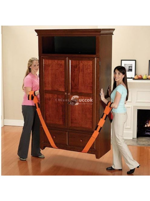 Bútorszállító heveder, költöztető pánt 2 db - nehéz bútorok és dobozok biztonságos mozgatásához