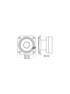   MNC Dome Magassugárzó Hangszóró - 1" - 100/200 W Teljesítmény • 8 Ohm Impedancia