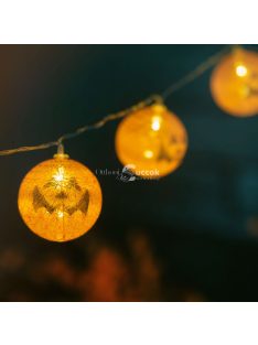   Halloween-i LED-es dekorációs lampion fényfüzér beltéri használatra