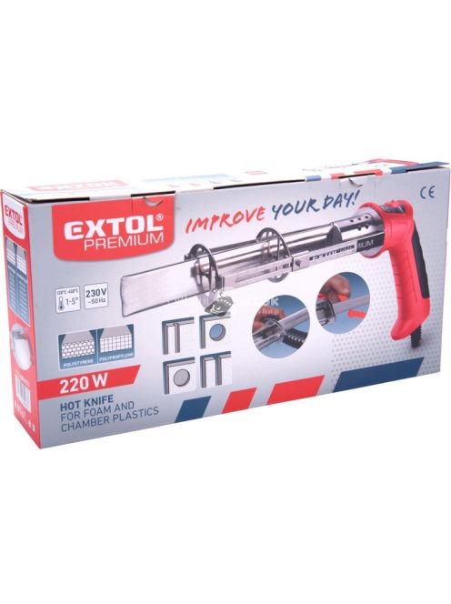 EXTOL PREMIUM polisztirolvágó hőkés, 150 mm vágási mélységgel, 220 W teljesítménnyel