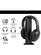 Vezeték nélküli fülhallgató és mikrofonos fejhallgató zenehallgatáshoz és telefonáláshoz