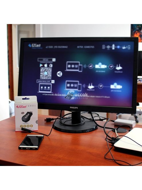 TV okosító adapter, TV okosító stick - HDMI csatlakozással, streaming támogatással