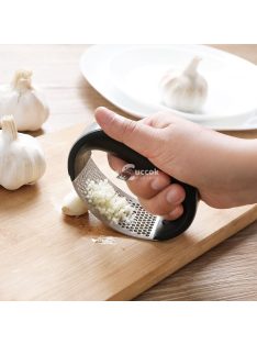   Rozsdamentes acél fokhagymanyomó és fokhagymaprés konyhai eszköz