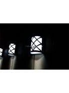 Napelemes vízálló LED fali kerti lámpa kültéri világításhoz