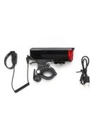 Napelemes, multifunkciós kerékpár világítás biztonságos közlekedéshez