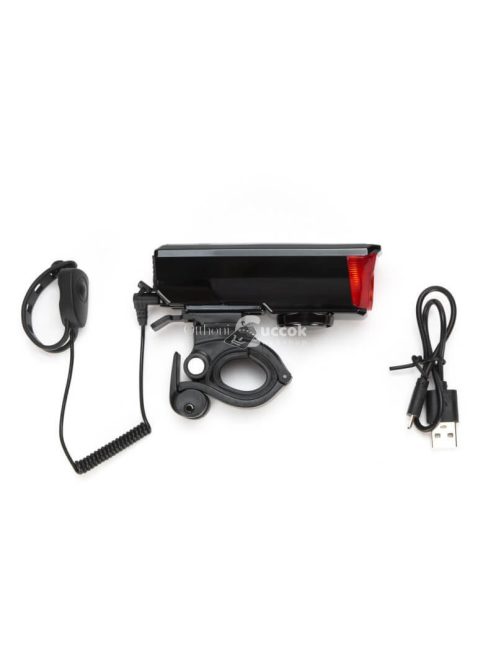 Napelemes, multifunkciós kerékpár világítás biztonságos közlekedéshez