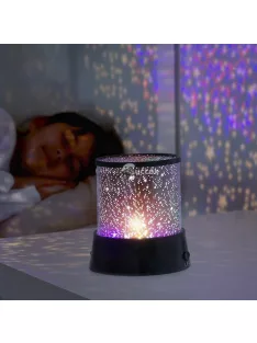   Gyerek Éjjeli Hangulatlámpa Csillagos Égbolt Kivetítővel