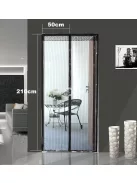 Magic Mesh mágneses ajtószúnyogháló 100 x 210 cm Fekete kültéri használatra