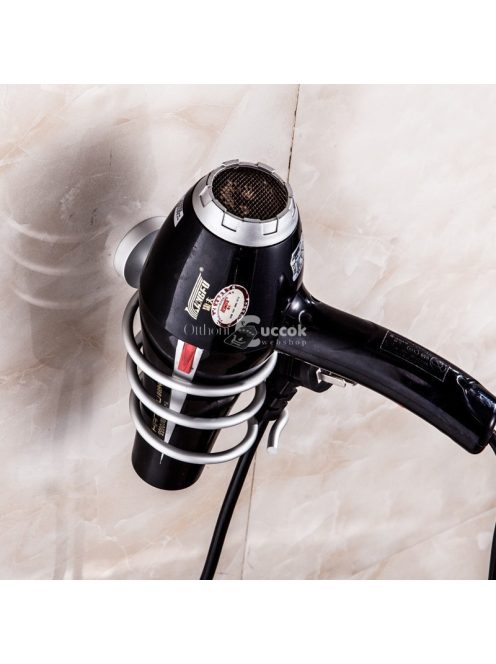 Hajszárító tartó falra szerelhető praktikus tárolómegoldás