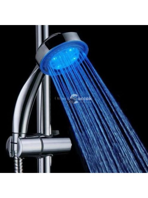 LED-es hőmérsékletre színváltós zuhanyfej fürdőszobai használatra