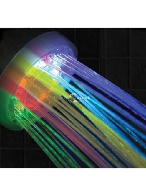 Szivárvány LED világítású zuhanyfej fürdőszobai használatra