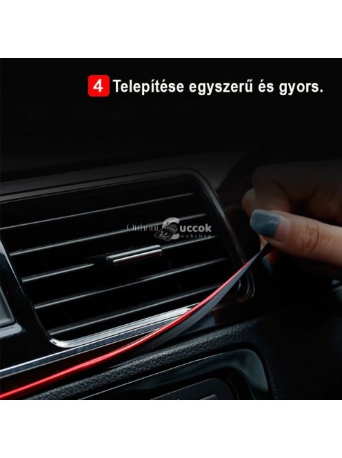 Autós dekorcsík - 5 méter, rugalmas díszítő szalag külső és belső felületekhez