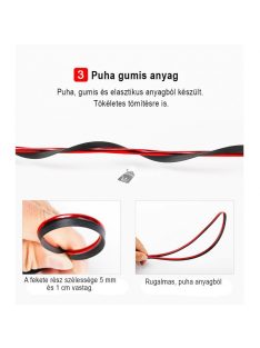   Autós dekorcsík - 5 méter, rugalmas díszítő szalag külső és belső felületekhez