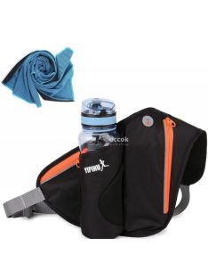   Fekete sport övtáska futáshoz és szabadidős tevékenységekhez