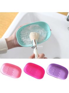   Lila szilikon sminkecset tisztító pad hatékony tisztításhoz