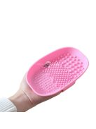 Lila szilikon sminkecset tisztító pad hatékony tisztításhoz