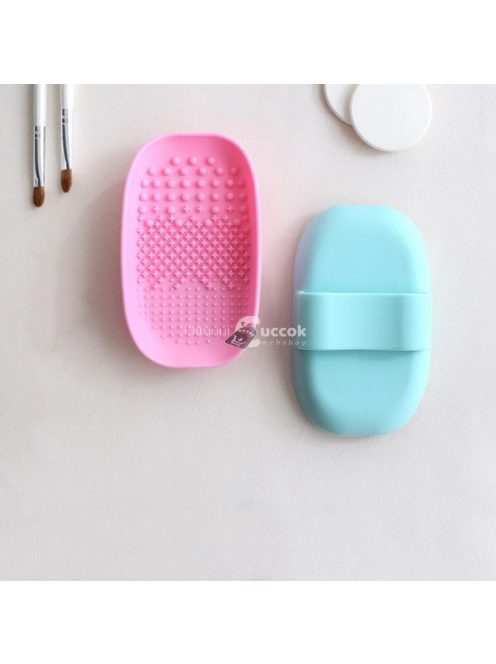 Lila szilikon sminkecset tisztító pad hatékony tisztításhoz