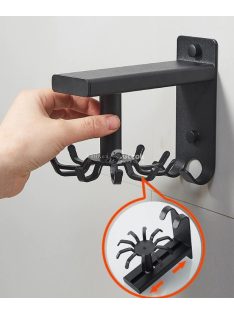   Falra szerelhető kampós konyhai rendszerező tároló rendszer