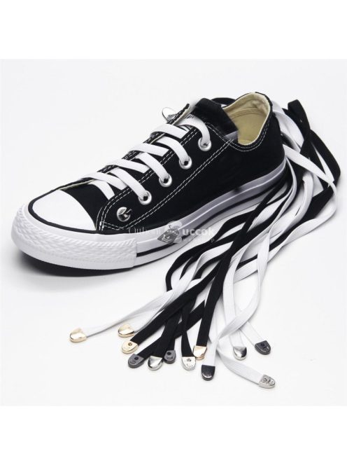 Kötésmentes cipőfűző fekete – gyors és egyszerű használat sportcipőkhöz és hétköznapi lábbelikhez